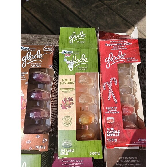 Glade Scented Oil Candles Assorted 4 Open 4 Sealed Discontinued - Picture 6 of 16